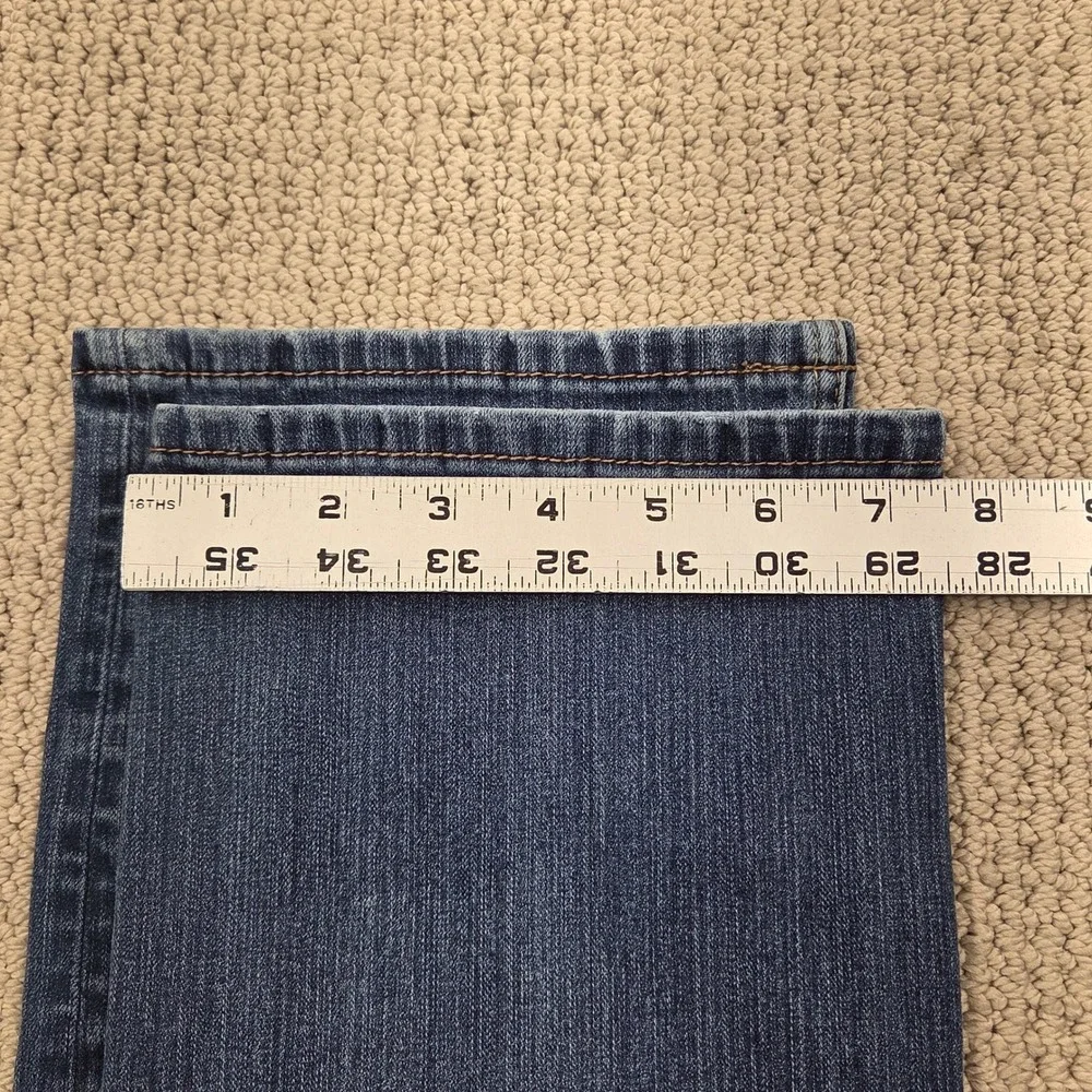 Seven7 Straight Fit Denim Jeans Medium Wash Stretch Blue Mens 32x30